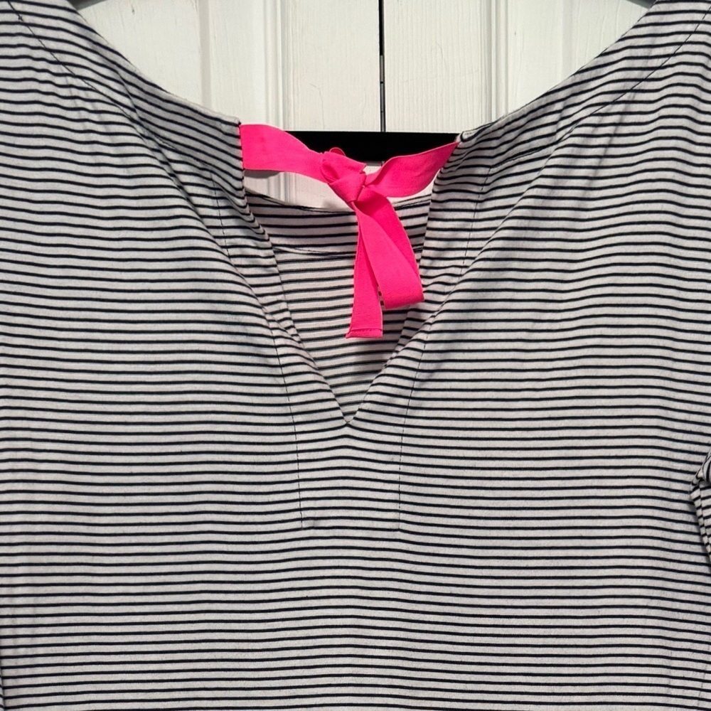 Lilly Pulitzer Women’s Navy Stripe Knit Dress – Size Large - Picture 7 of 7